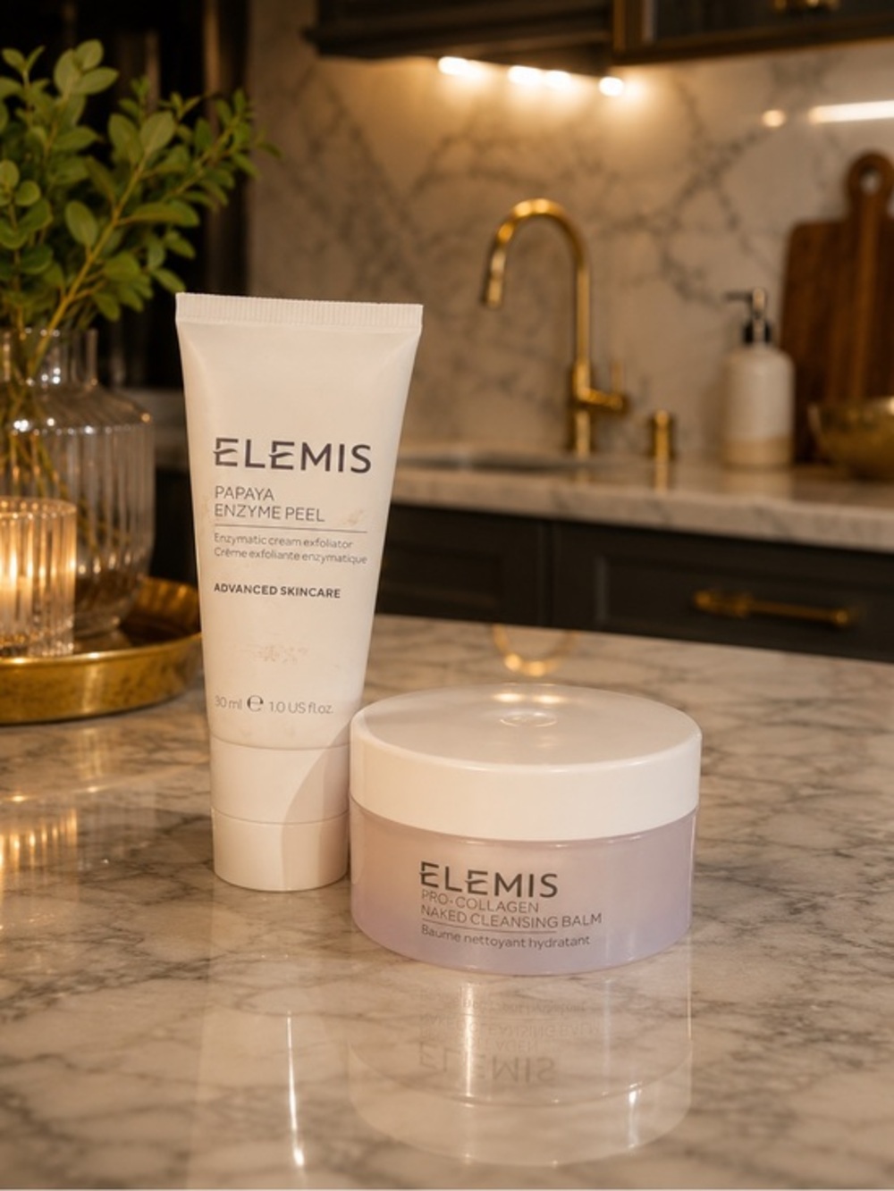 ✨ ELEMIS Skincare Duo | Pro-Collagen Naked Cleansing Balm + Papaya Enzyme Peel